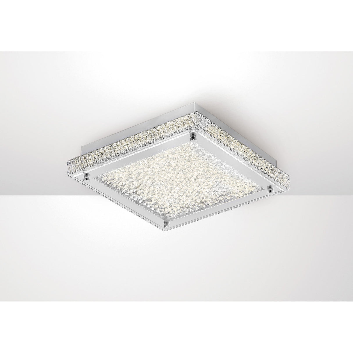 Amelia 18W LED Crystal Ceiling Light in Polished Chrome Finish