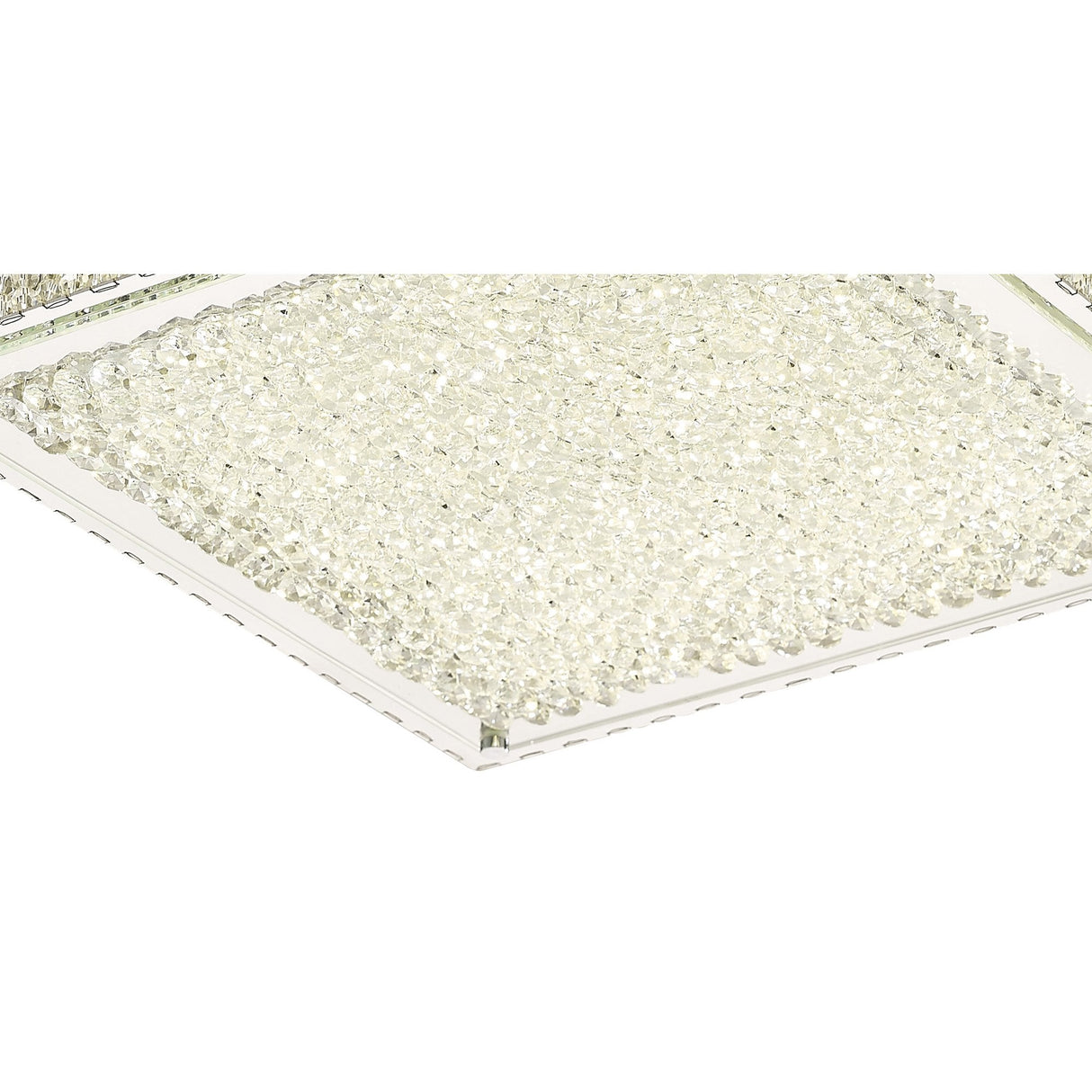 Amelia Modern Crystal LED Ceiling Light - Polished Chrome & Clear Glass Design