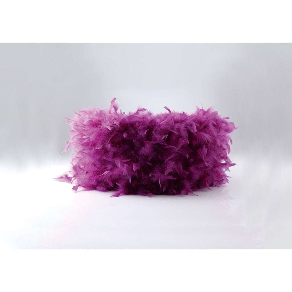 Aubergine Feather Elegance Shade 250mm x 180mm