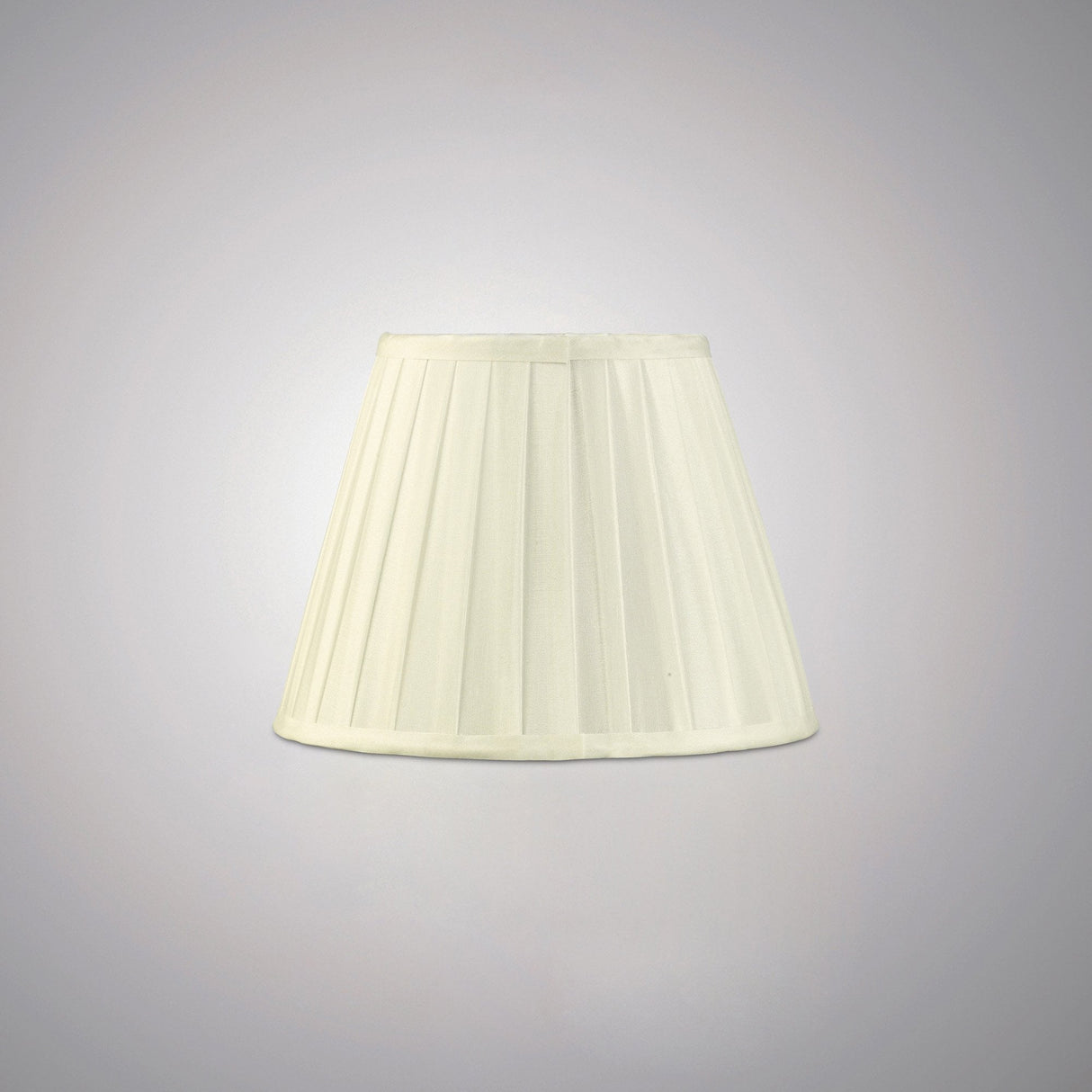 Ivory Pleated Stella Round Shade - 150/250mm x 188mm
