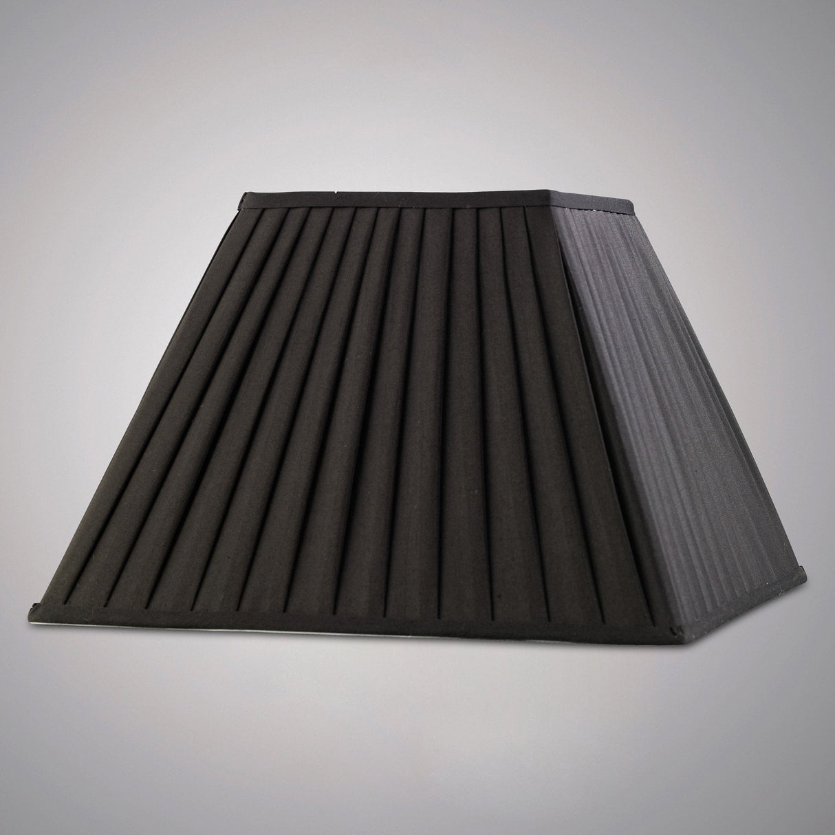 Leela Black Pleated Fabric Shade 200/400mm x 275mm