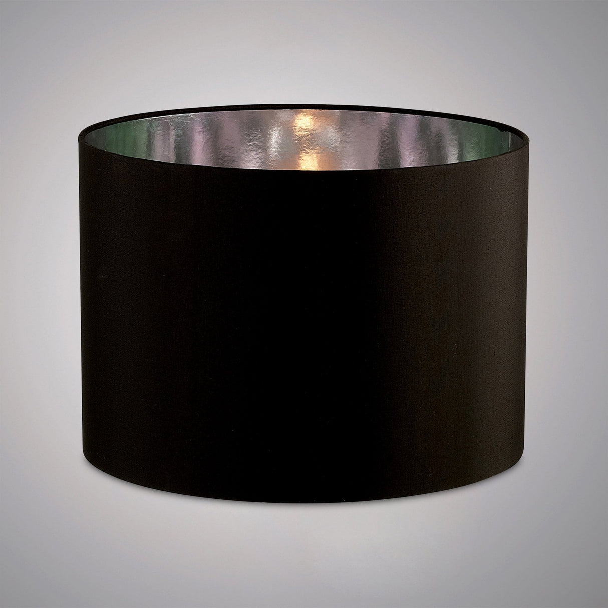 Large Black and Chrome Duo Round Shade 410mm x 300mm