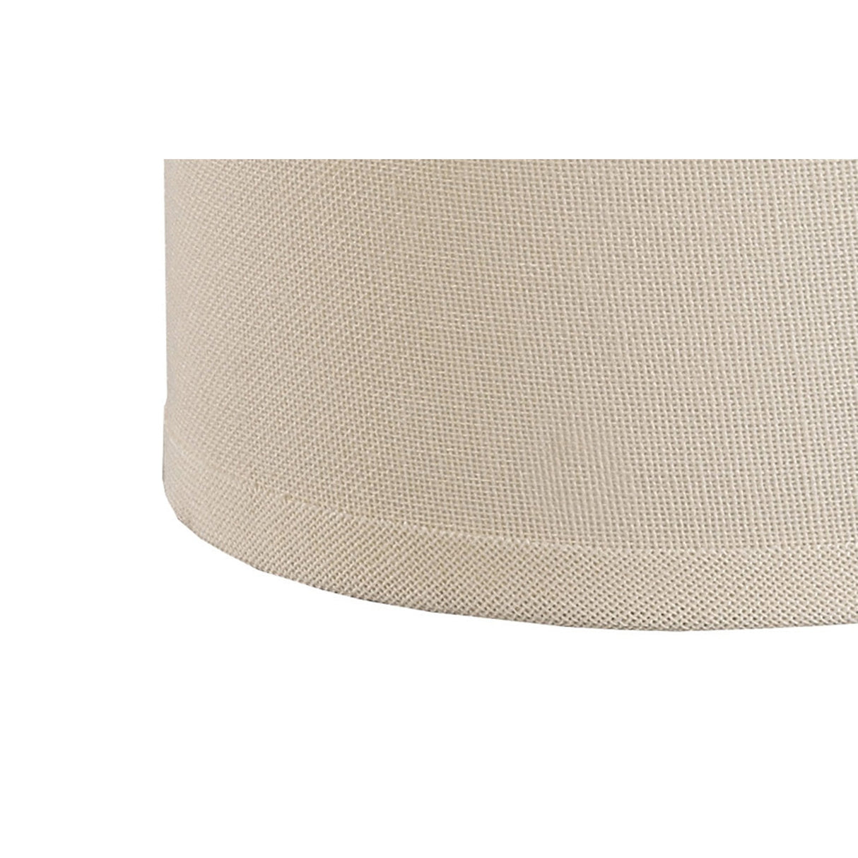 Ivory Cream Victoria Round Fabric Lampshade 130mm