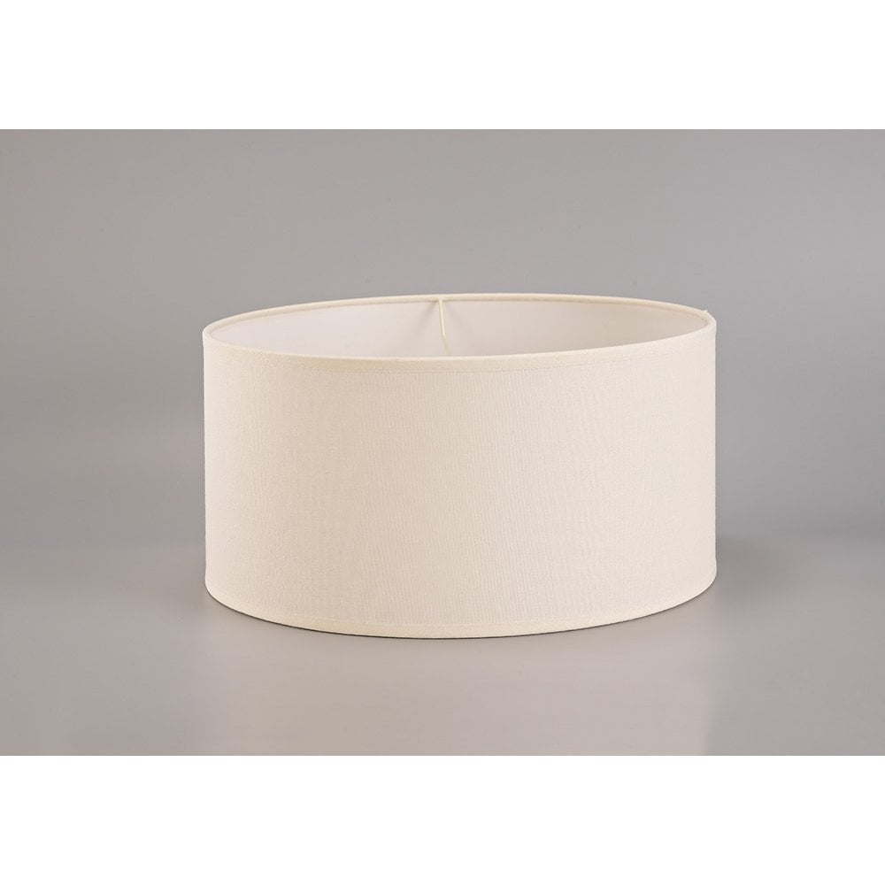 Ivory Cream Victoria Round Fabric Lampshade - 400mm x 200mm