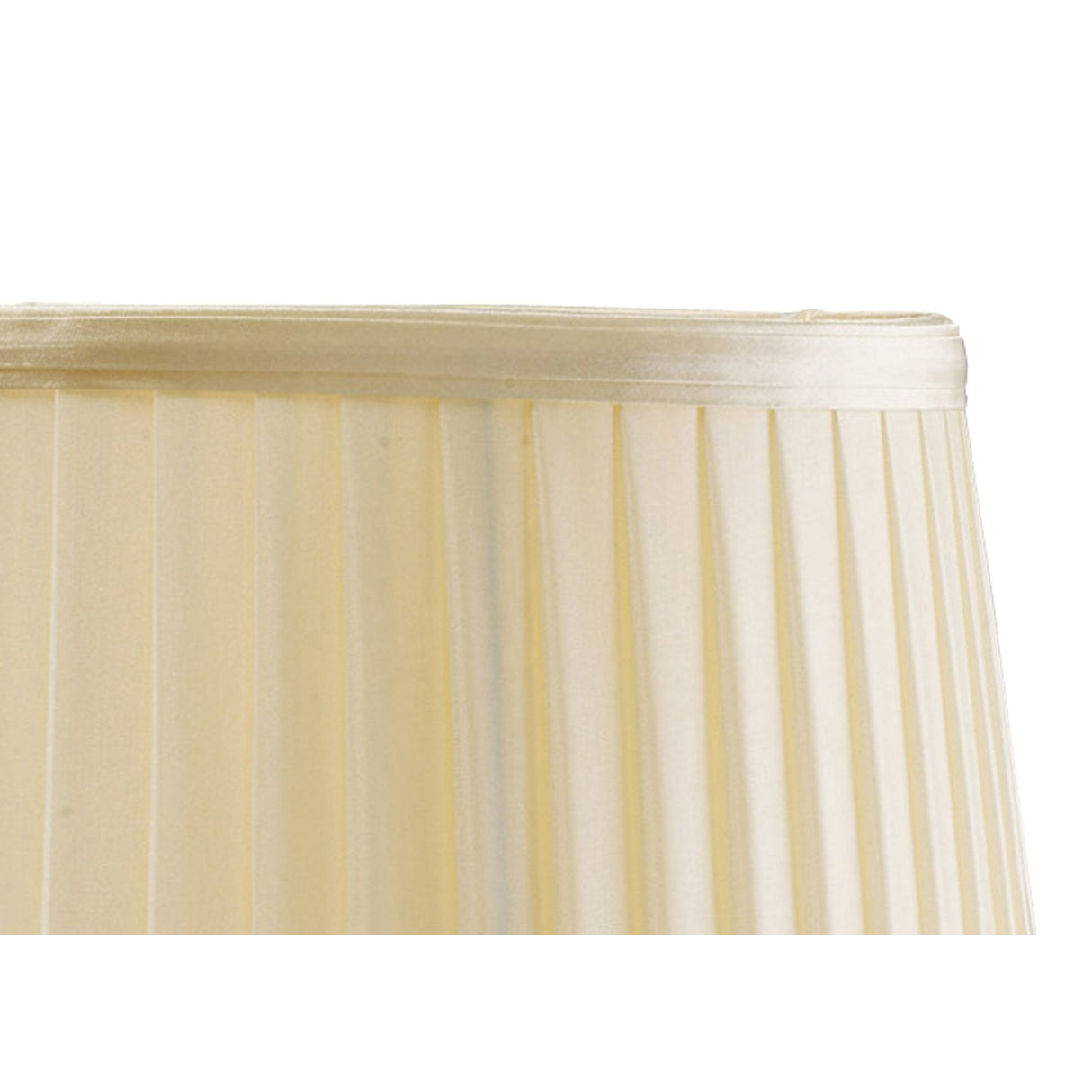 Willow Cream Fabric Shade with Organic Design Elements - 260/300mm x 190mm