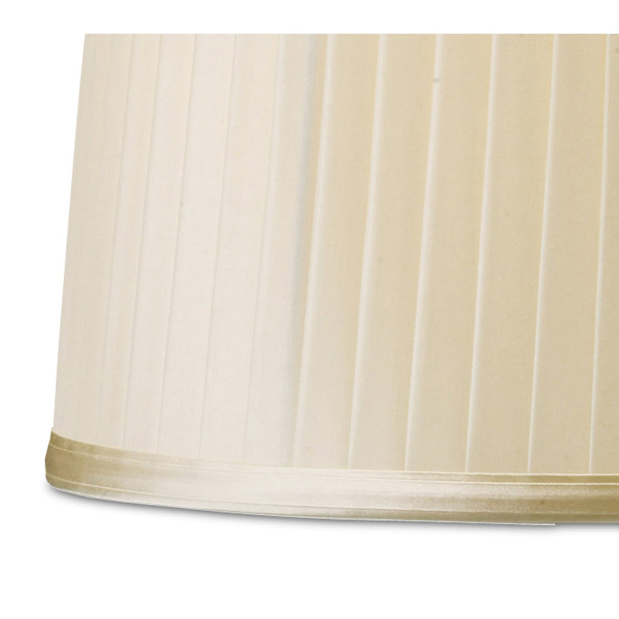 Willow Cream Fabric Shade with Organic Design Elements - 260/300mm x 190mm