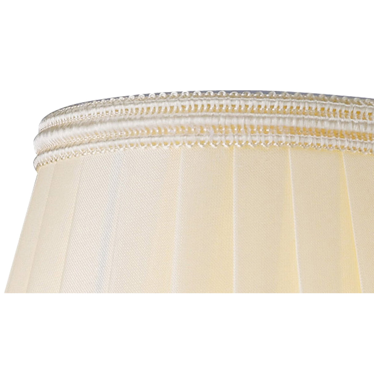 Cream Elegance Willow Clip On Shade with Crystal Accents 80/130mm x 110mm