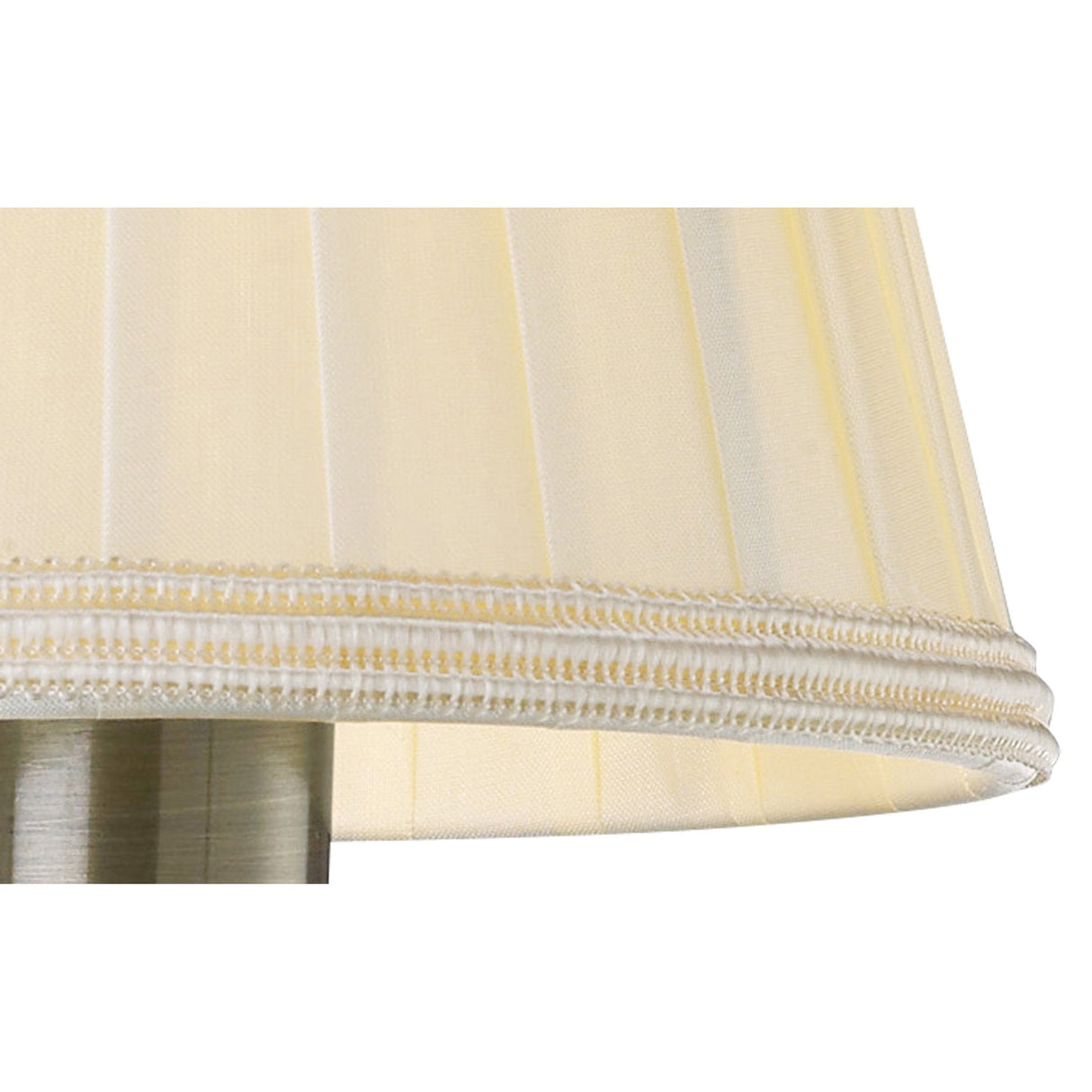 Cream Elegance Willow Clip On Shade with Crystal Accents 80/130mm x 110mm