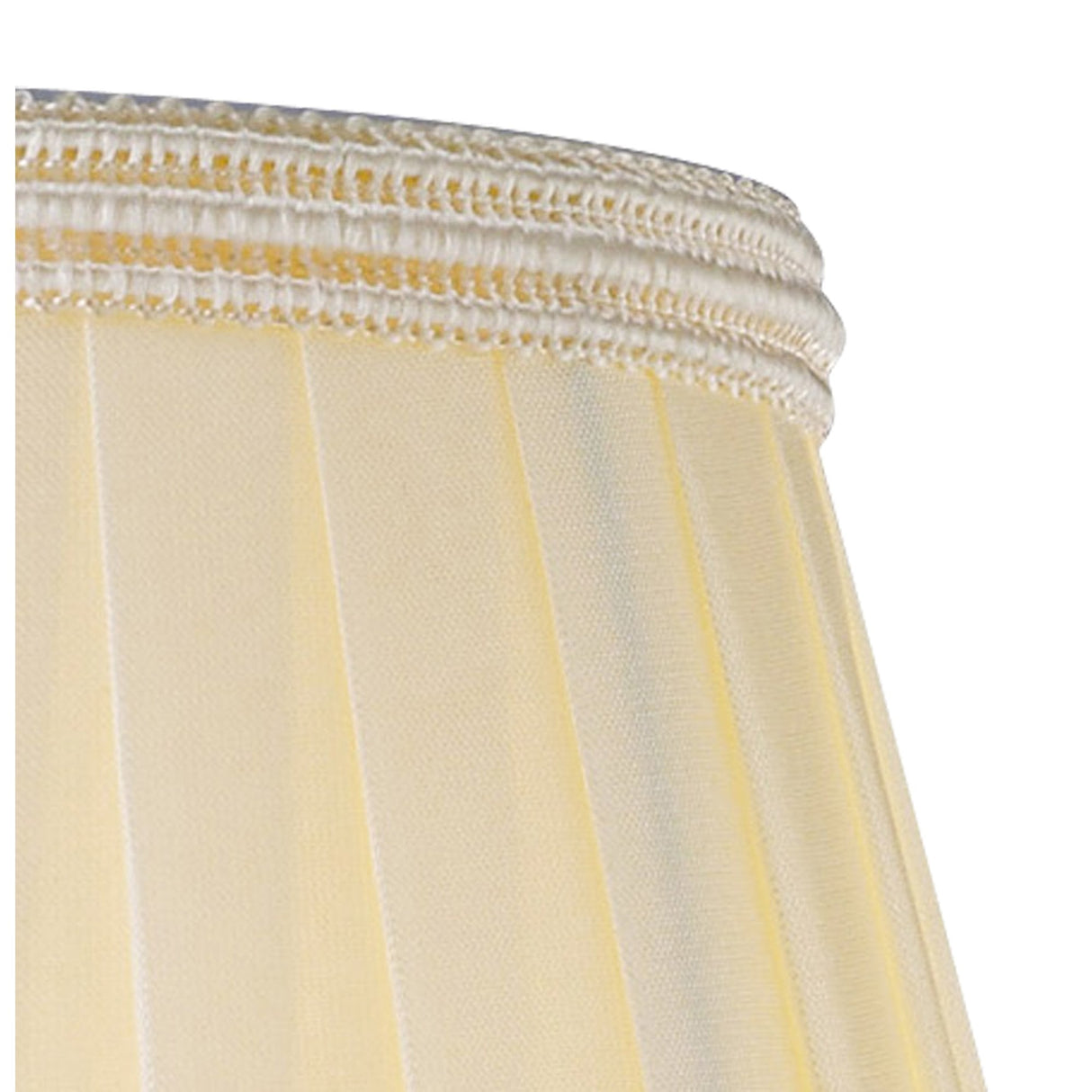 Cream Elegance Willow Clip On Shade with Crystal Accents 80/130mm x 110mm