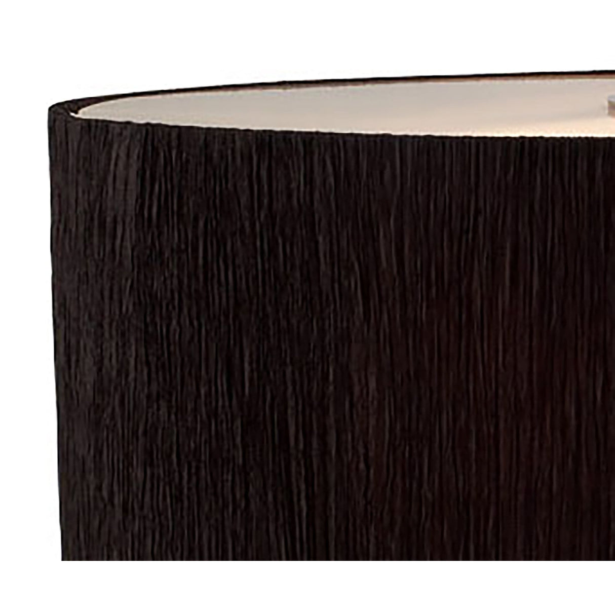 Eve Polished Chrome Dual Light Table Lamp with Elegantly Textured Black Oval Shade
