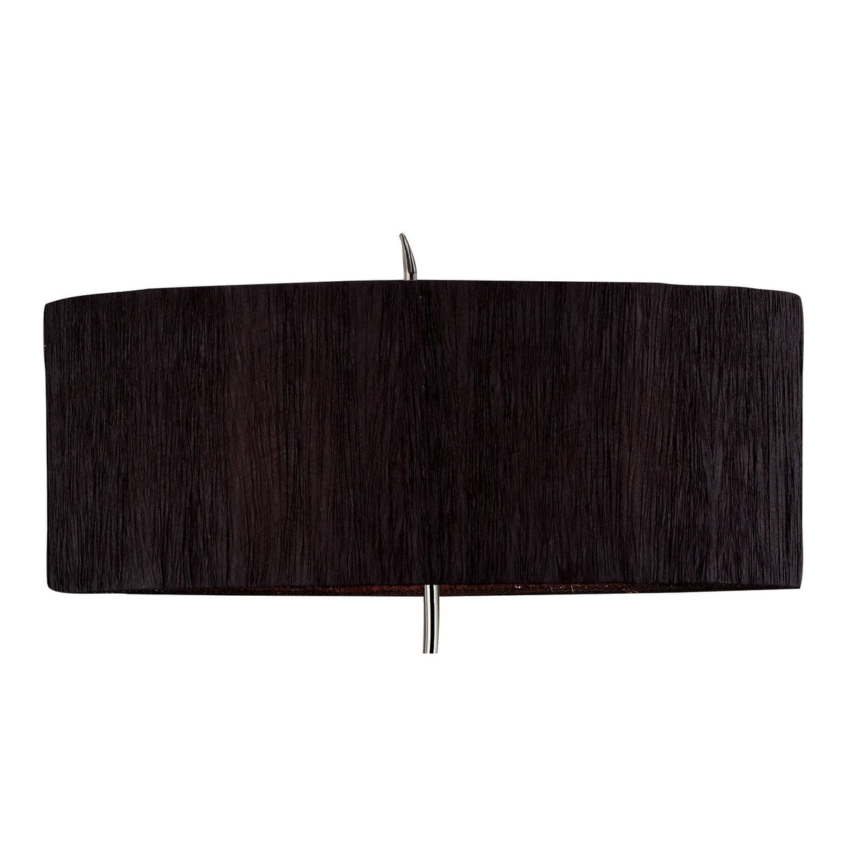 Polished Chrome Eve Floor Lamp with Dual Light and Black Silky Oval Shade