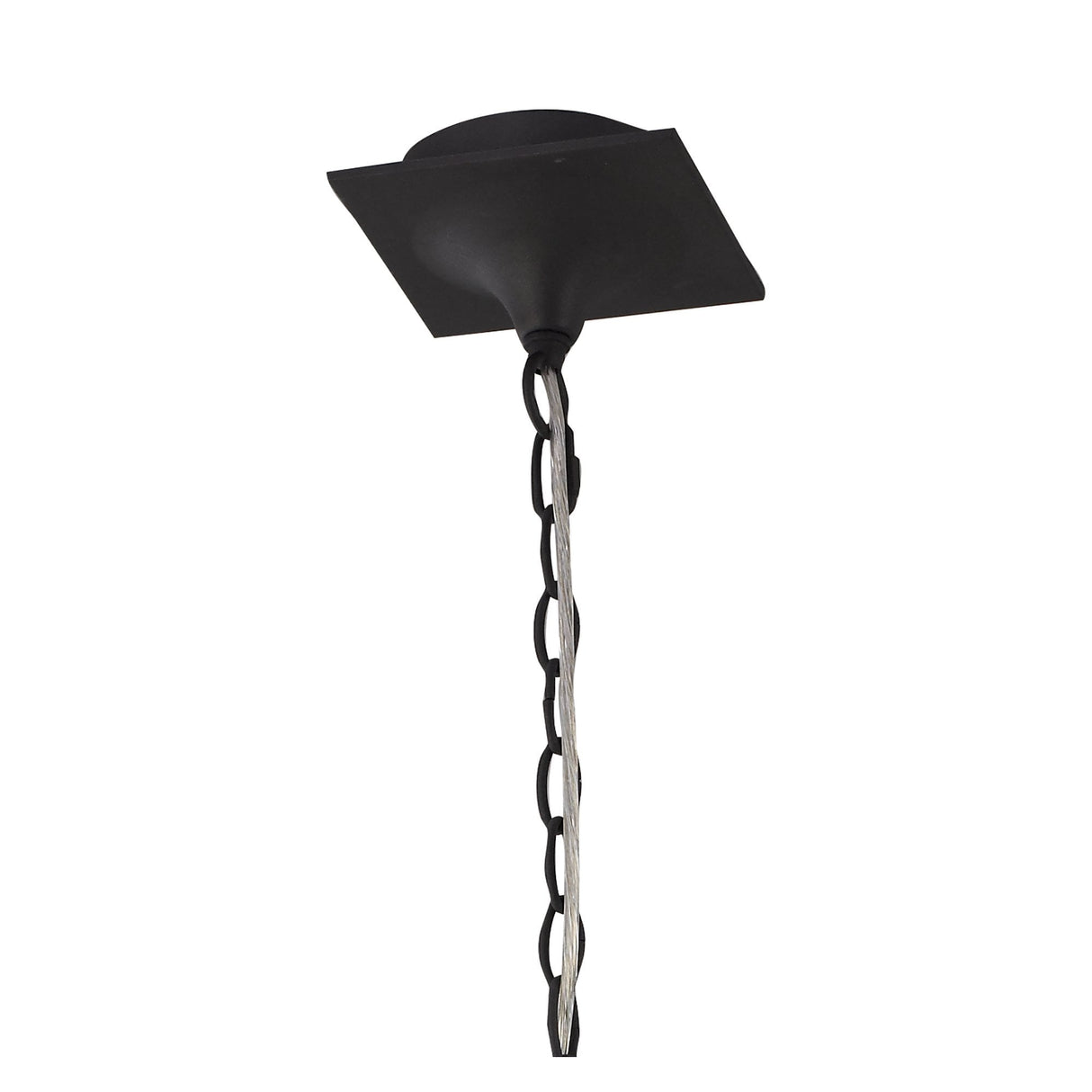 Eve Pendant Light with Dual Arms and White Oval Shades in Anthracite Finish