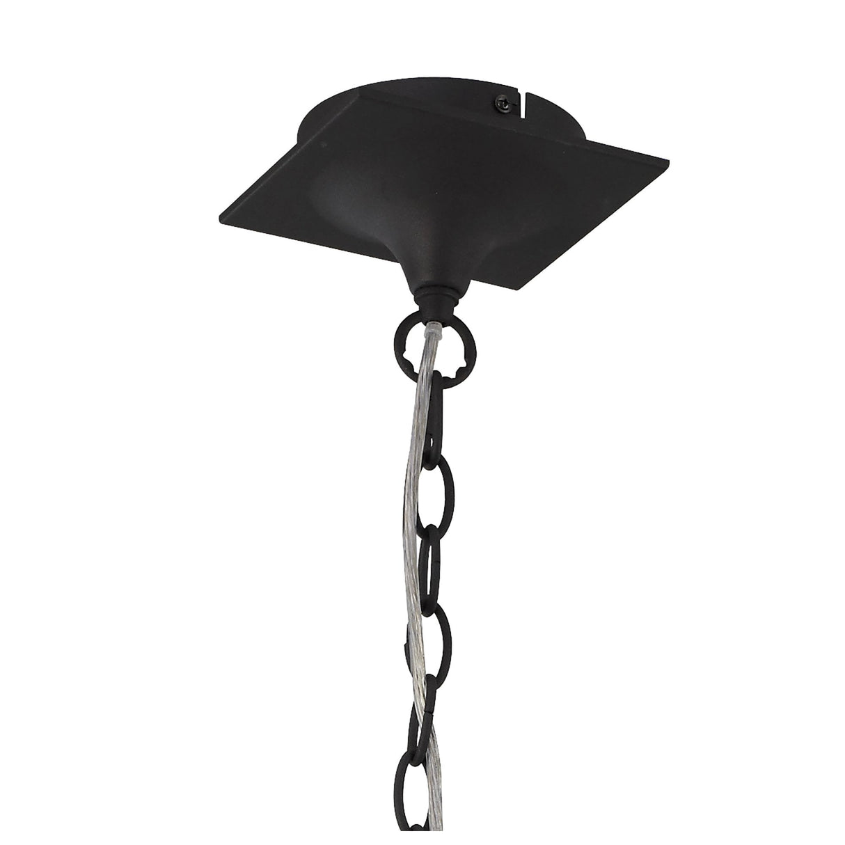 Eve Anthracite Pendant Light with Black Silky Round Shades
