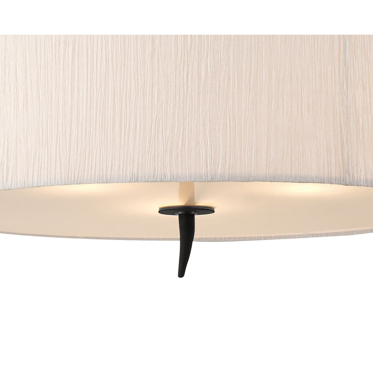 Eve 3-Light Pendant with Anthracite Finish and White Round Shade