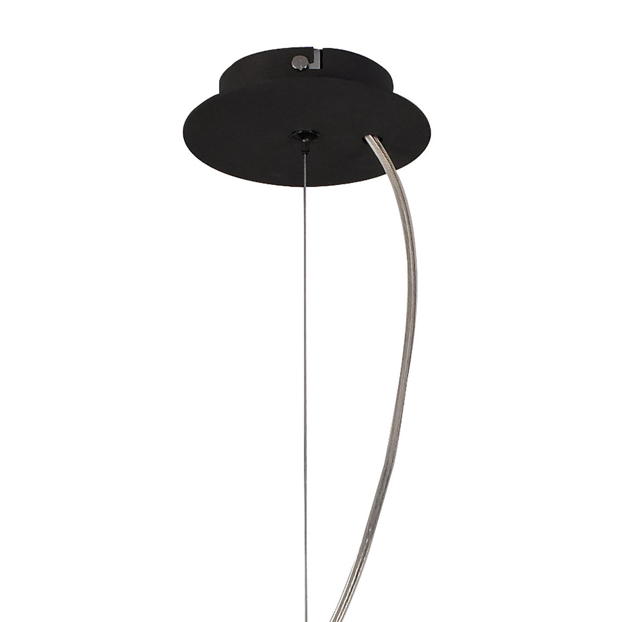 Eve Pendant Trio Light in Antracite with Black Circular Shade