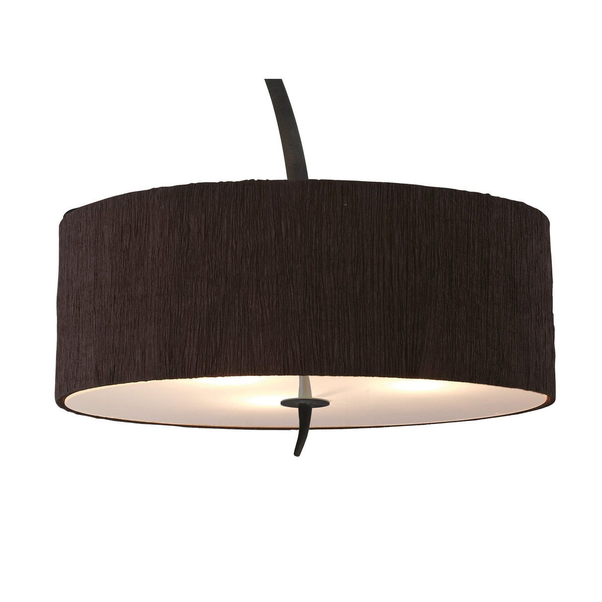 Eve Pendant Trio Light in Antracite with Black Circular Shade
