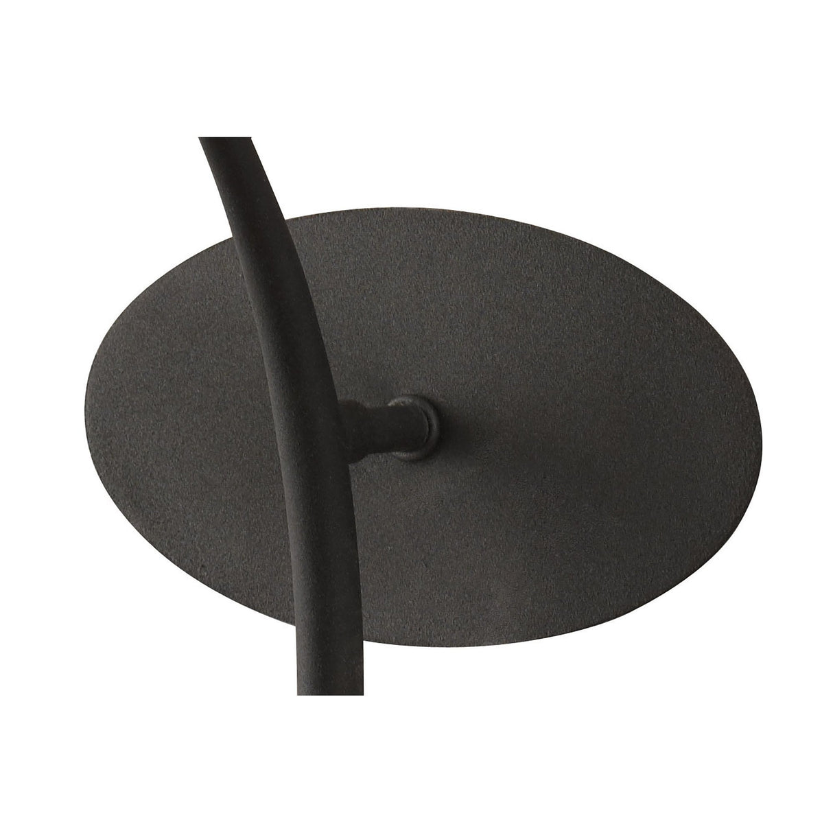 Eve Anthracite Wall Lamp with Black Oval Shade - 1 Light E27