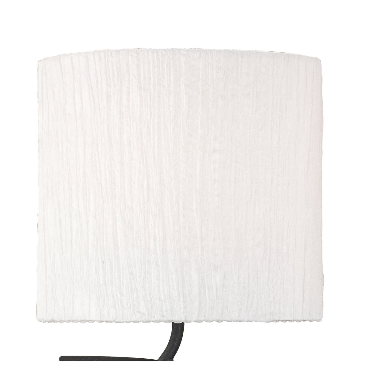 Eve Dual Light Antracite Wall Lamp with White Silken Shades