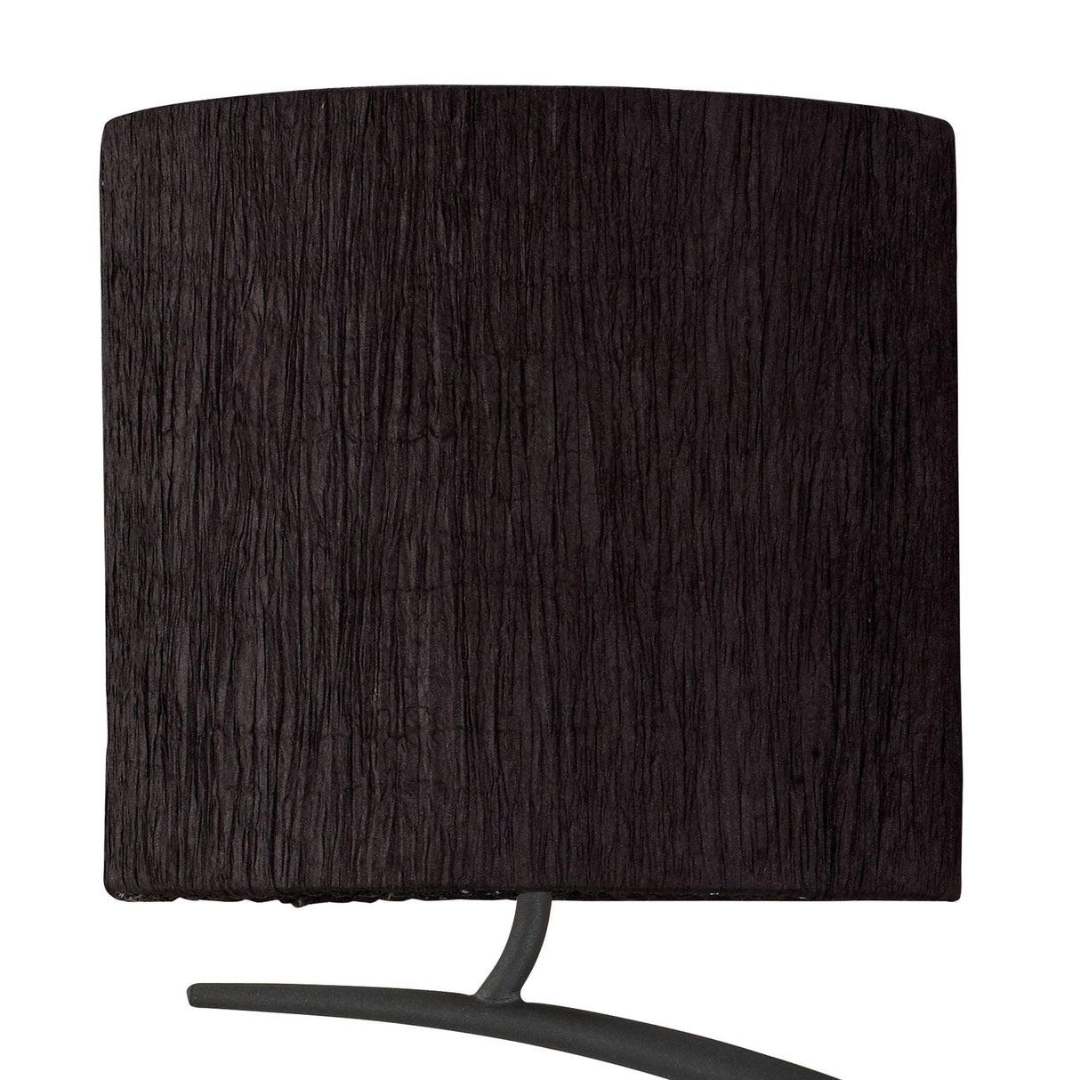 Eve Dual Light Wall Lamp in Anthracite with Black Oval Shades