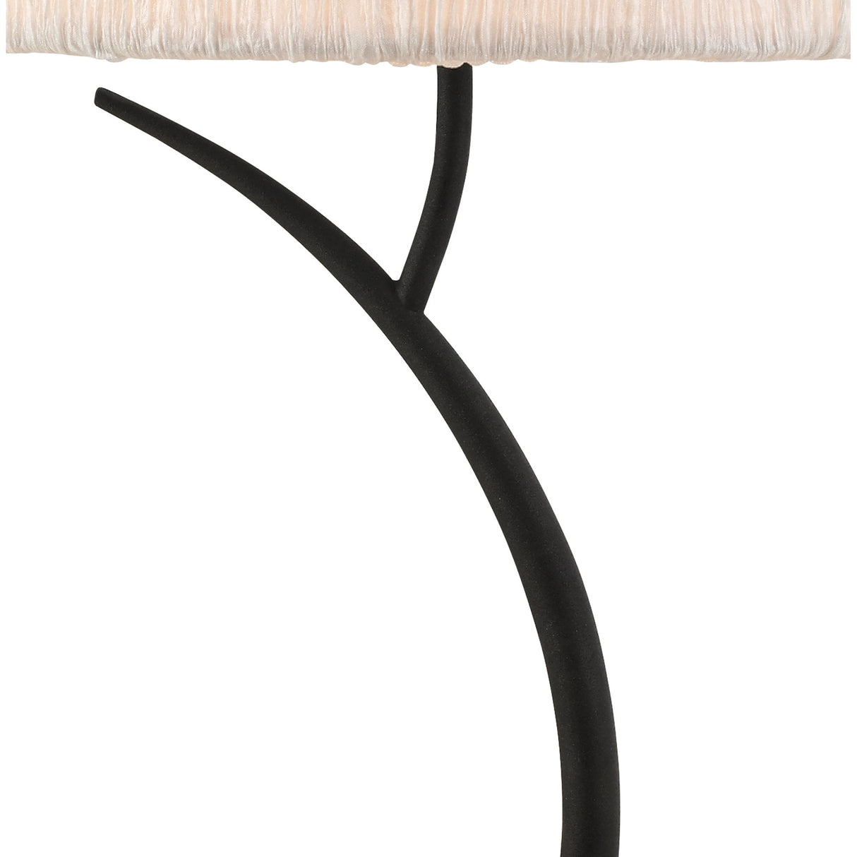 Eve Dual-Light Antracite Table Lamp with White Shade