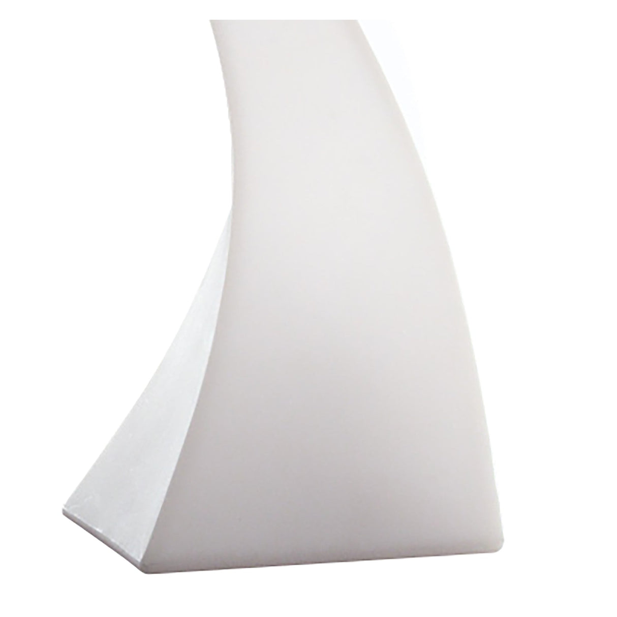 Sculptural Flame-Inspired Outdoor Table Lamp, IP65 Rated, Opal White
