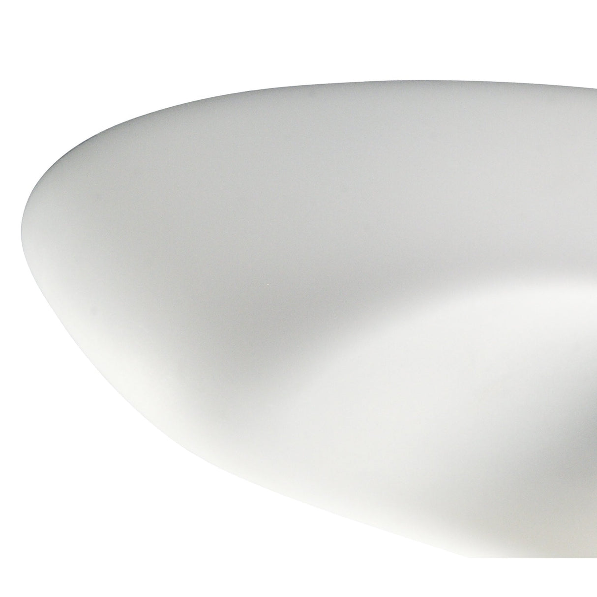 Huevo Outdoor 6-Light Ceiling Fixture in Polished Chrome and Opal White
