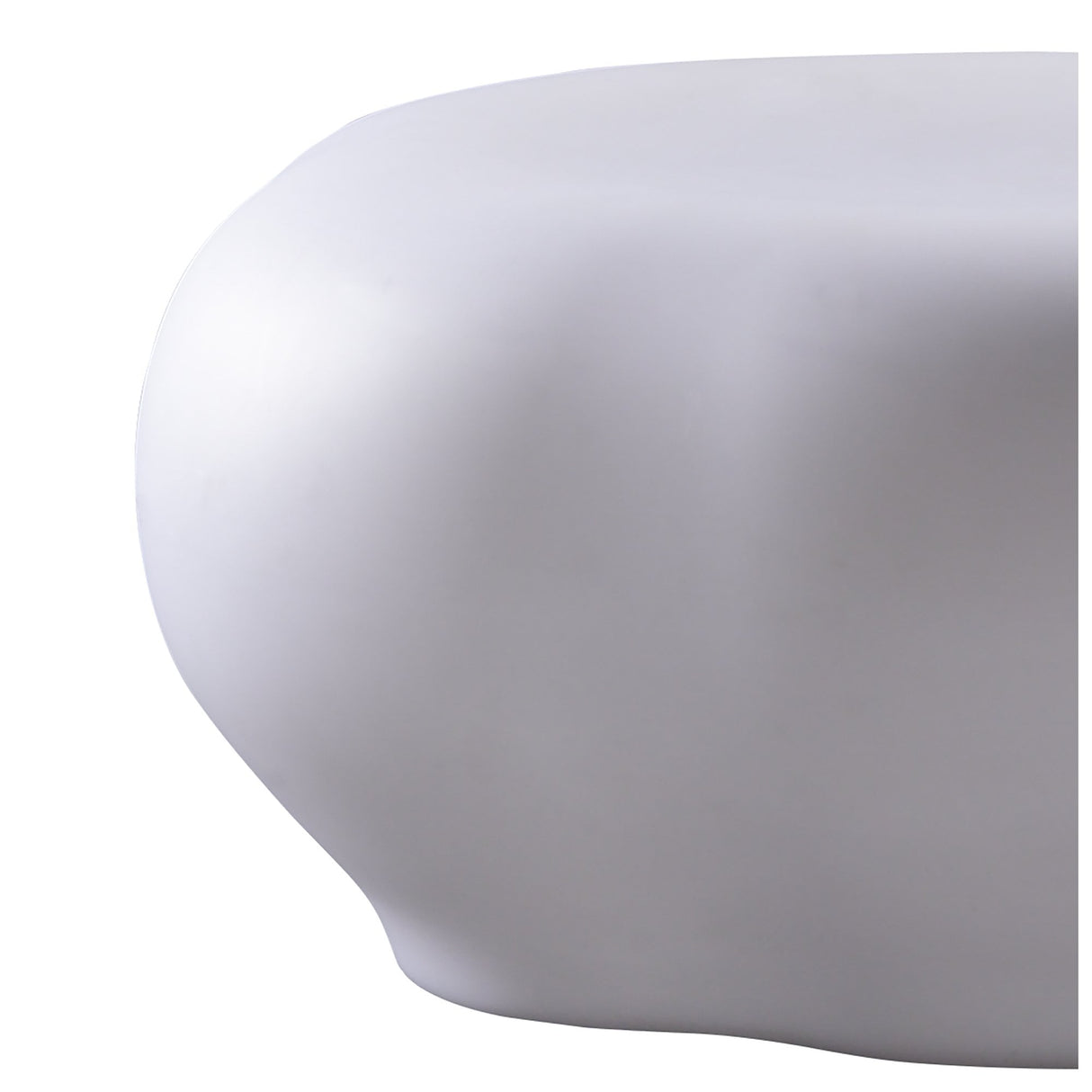 Huevo LED RGB Outdoor Stool - Opal White, Remote-Controlled Mood Light, IP65, Designer: Jose Ignacio Ballester Martinez