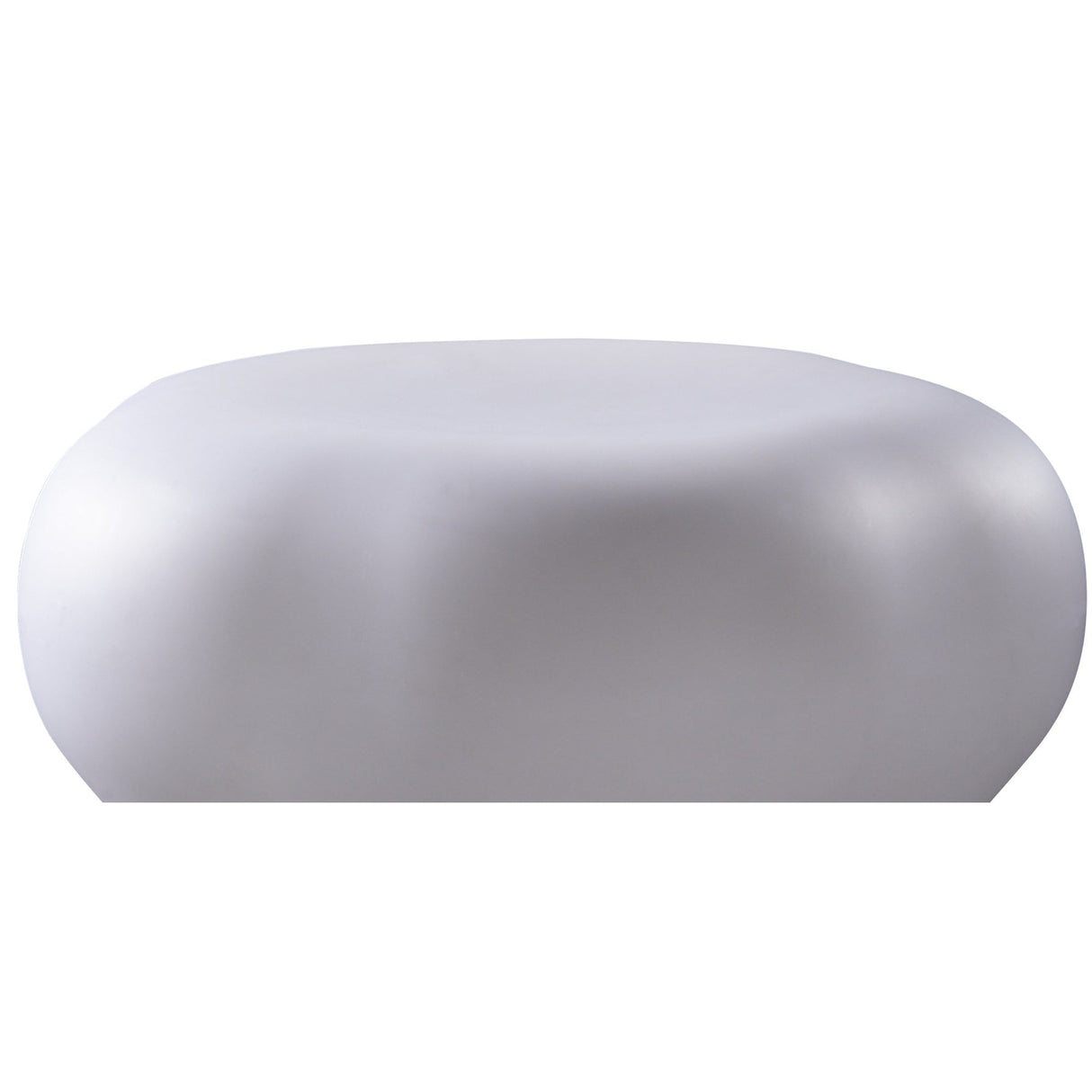 Huevo LED RGB Outdoor Stool - Opal White, Remote-Controlled Mood Light, IP65, Designer: Jose Ignacio Ballester Martinez