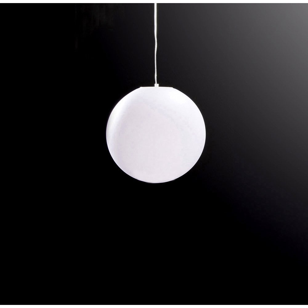 Huevo Opal White Outdoor Pendant Light - Modern Design by Jose Ignacio Ballester Martinez