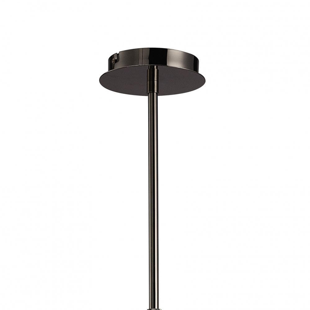 Telescopic Eclipse 4-Light Convertible Semi Flush in Black Chrome