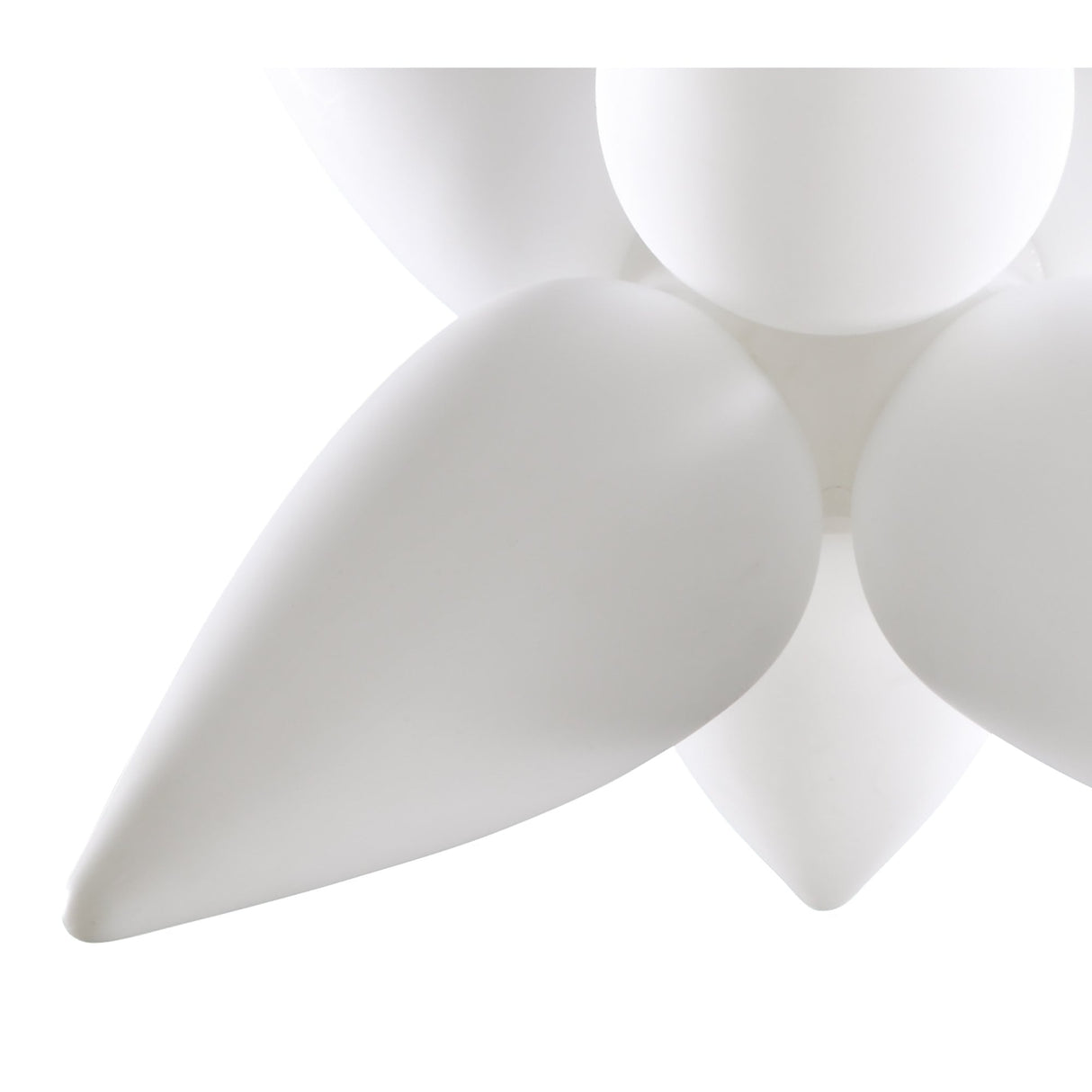 Palma 6-Light Outdoor Pendant in Matt White and Opal White by Santiago Sevillano
