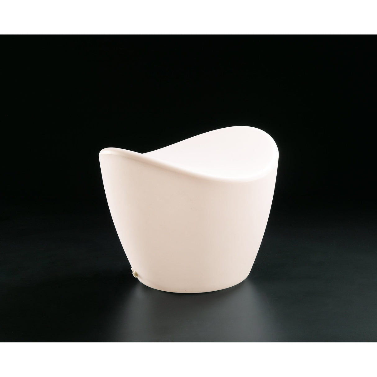Elegant Opal White Outdoor Stool - Cool Collection