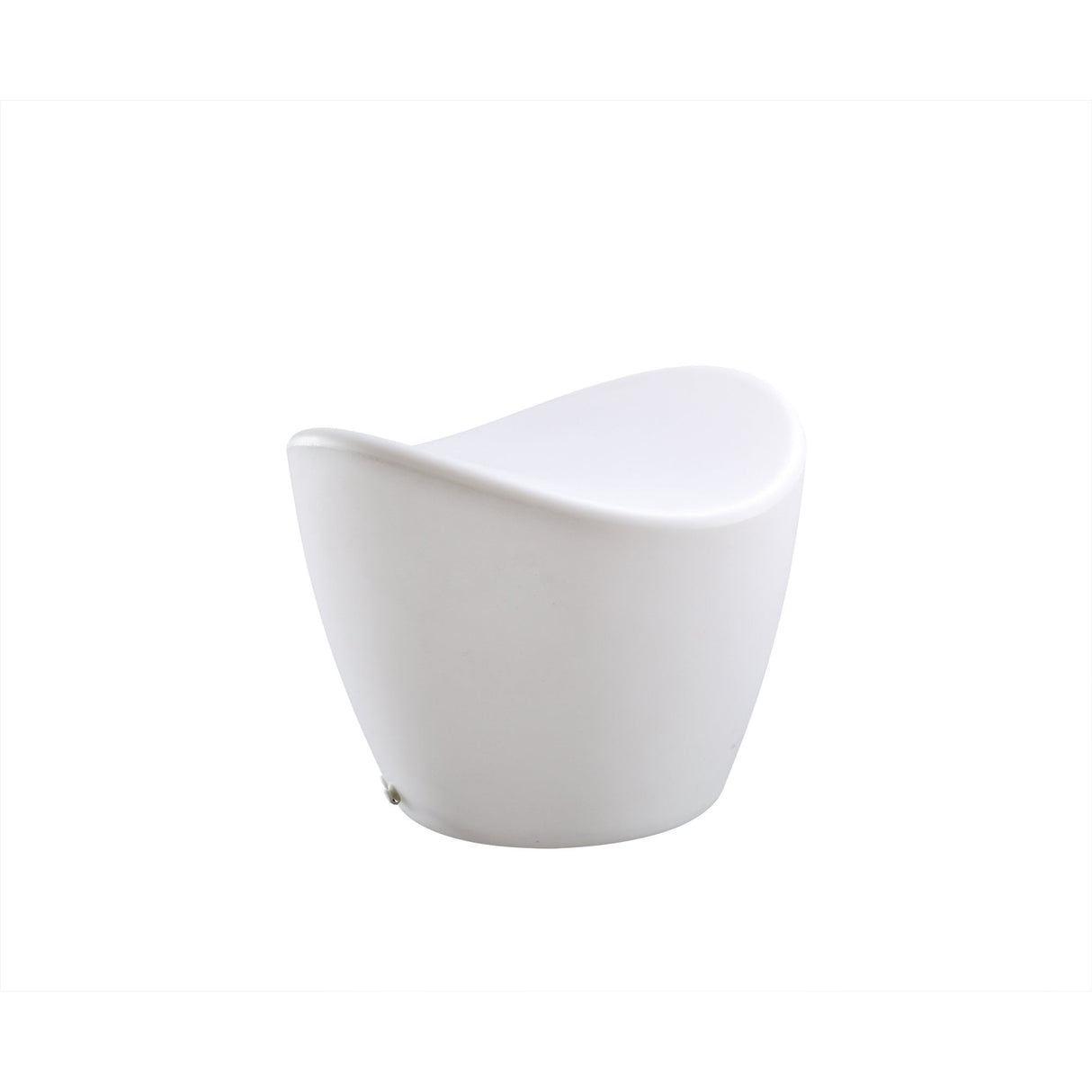 Elegant Opal White Outdoor Stool - Cool Collection