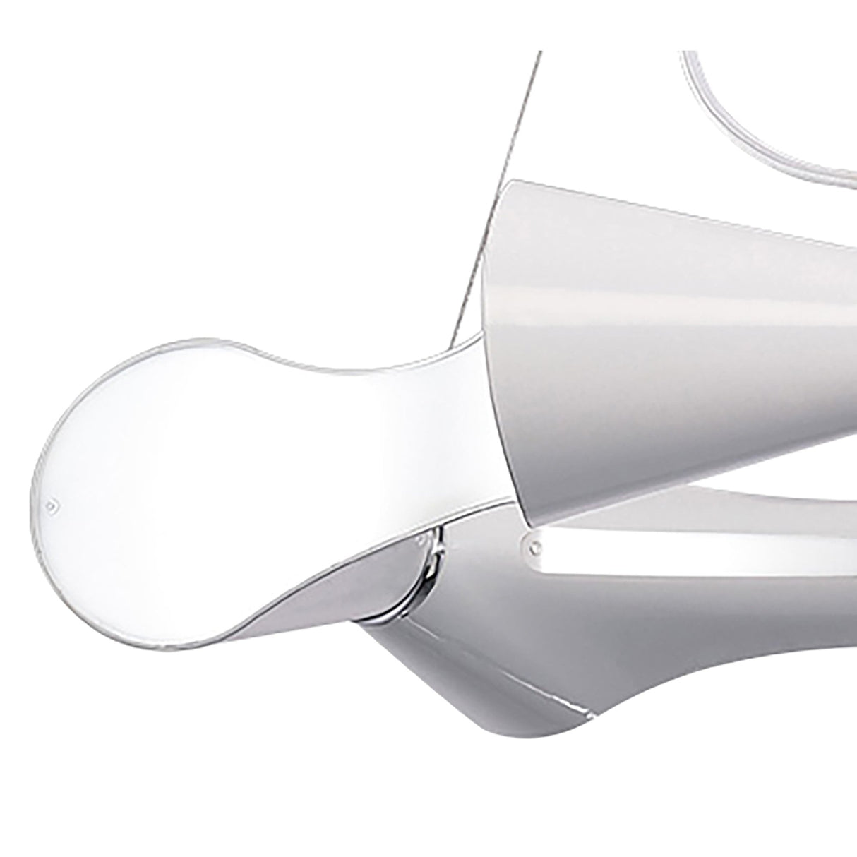Ora Pendant Light - Elegant Gloss White with Acrylic and Chrome Finish, E27 LED/CFL