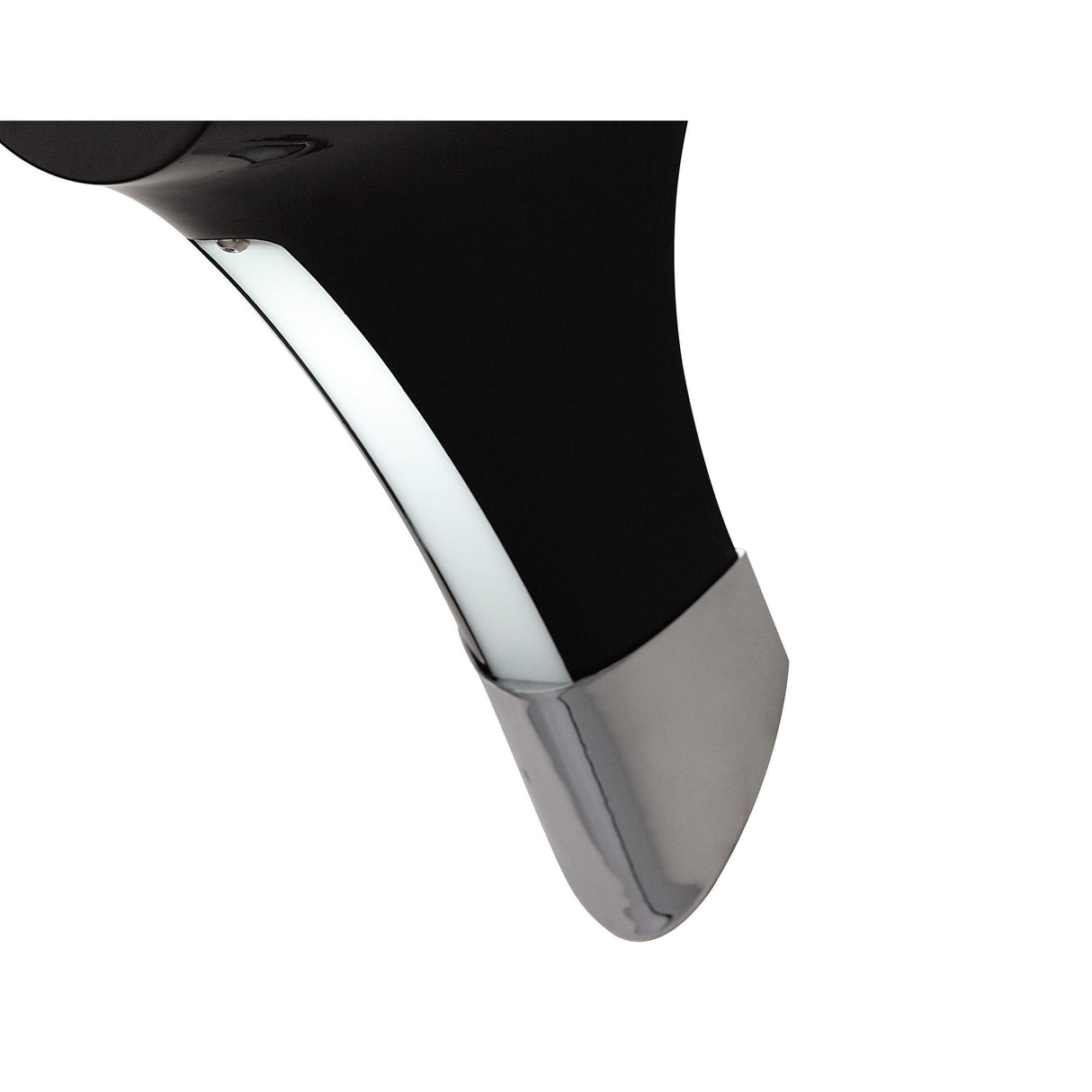 Ora Wall Lamp - 1 Light E27, Gloss Black with White Acrylic and Polished Chrome Finish