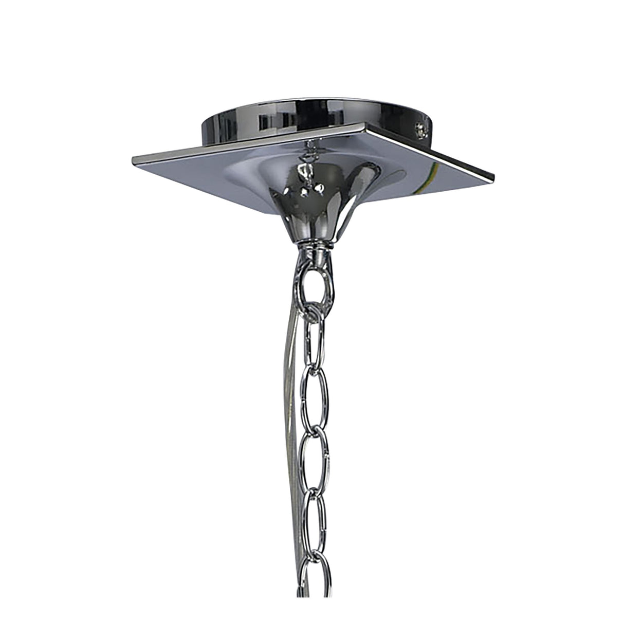 Mara 3-Light Pendant in Polished Chrome with Ivory Shades