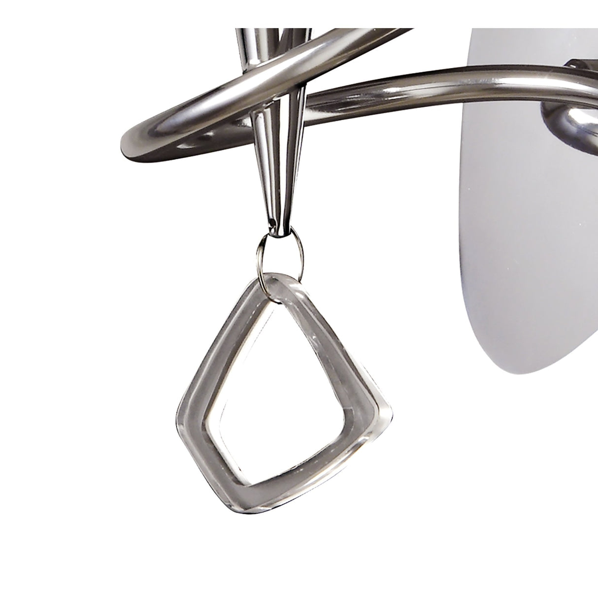 Mara Switched Wall Lamp with Chrome Finish and Ivory Shade