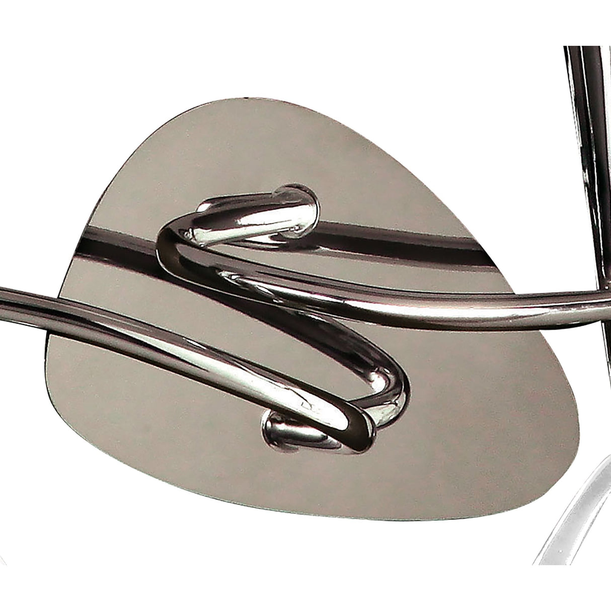 Mara Dual Light Wall Lamp in Polished Chrome with Ivory Pleated Shade