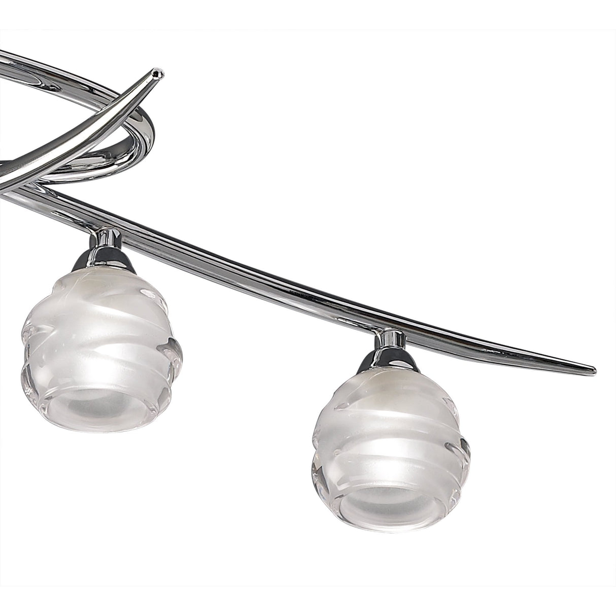 Title: Santiago Sevillano's Loop Telescopic 8-Light Fixture in Polished Chrome