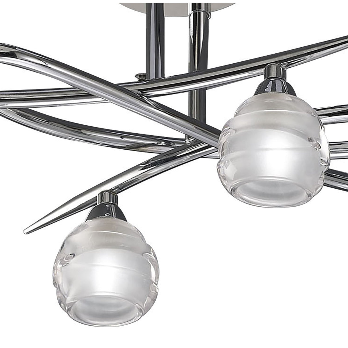 Elegant Loop Ceiling Light with Polished Chrome Finish