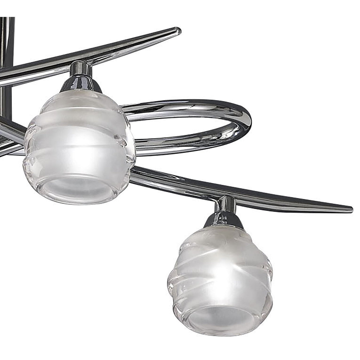 Elegant Loop Ceiling Light with Polished Chrome Finish