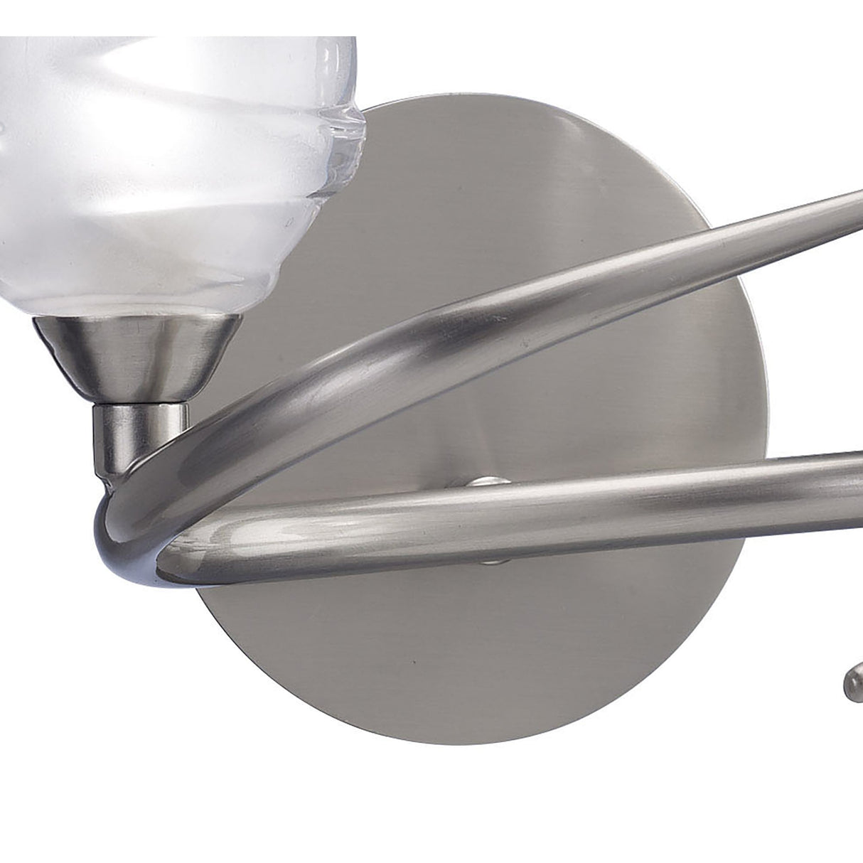 Switched Loop Wall Lamp - Dual Light G9, Satin Nickel Finish