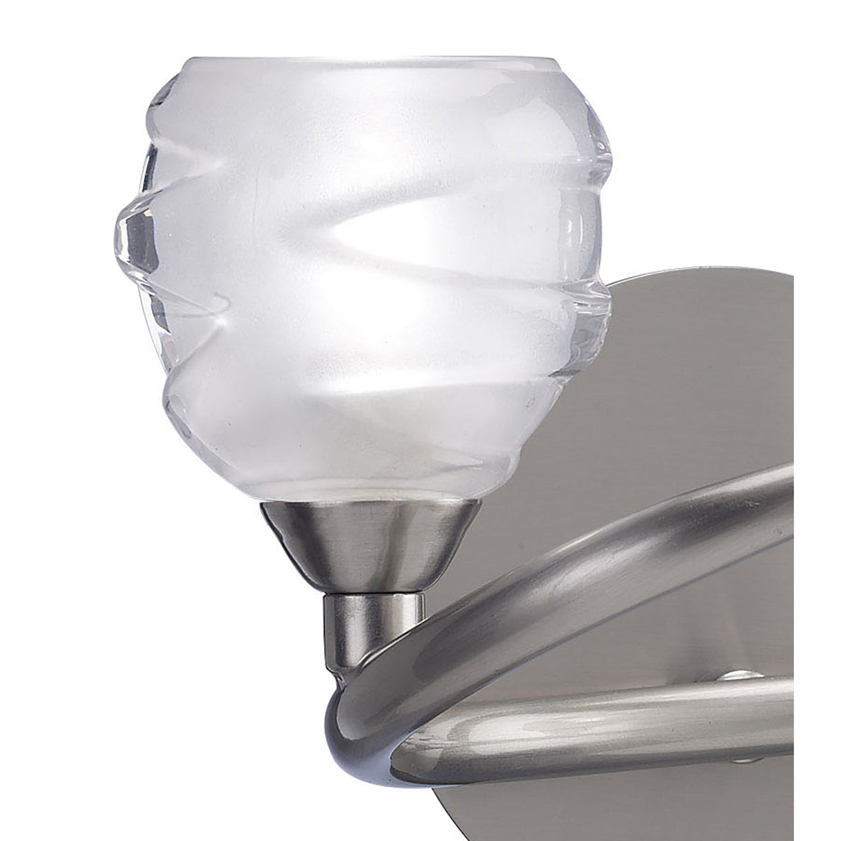 Switched Loop Wall Lamp - Dual Light G9, Satin Nickel Finish