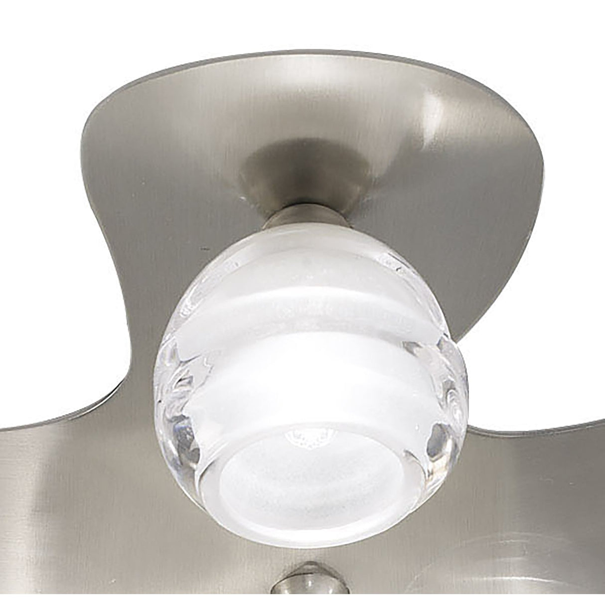 Satin Nickel Loop Ceiling Light with 5 G9 ECO Bulbs