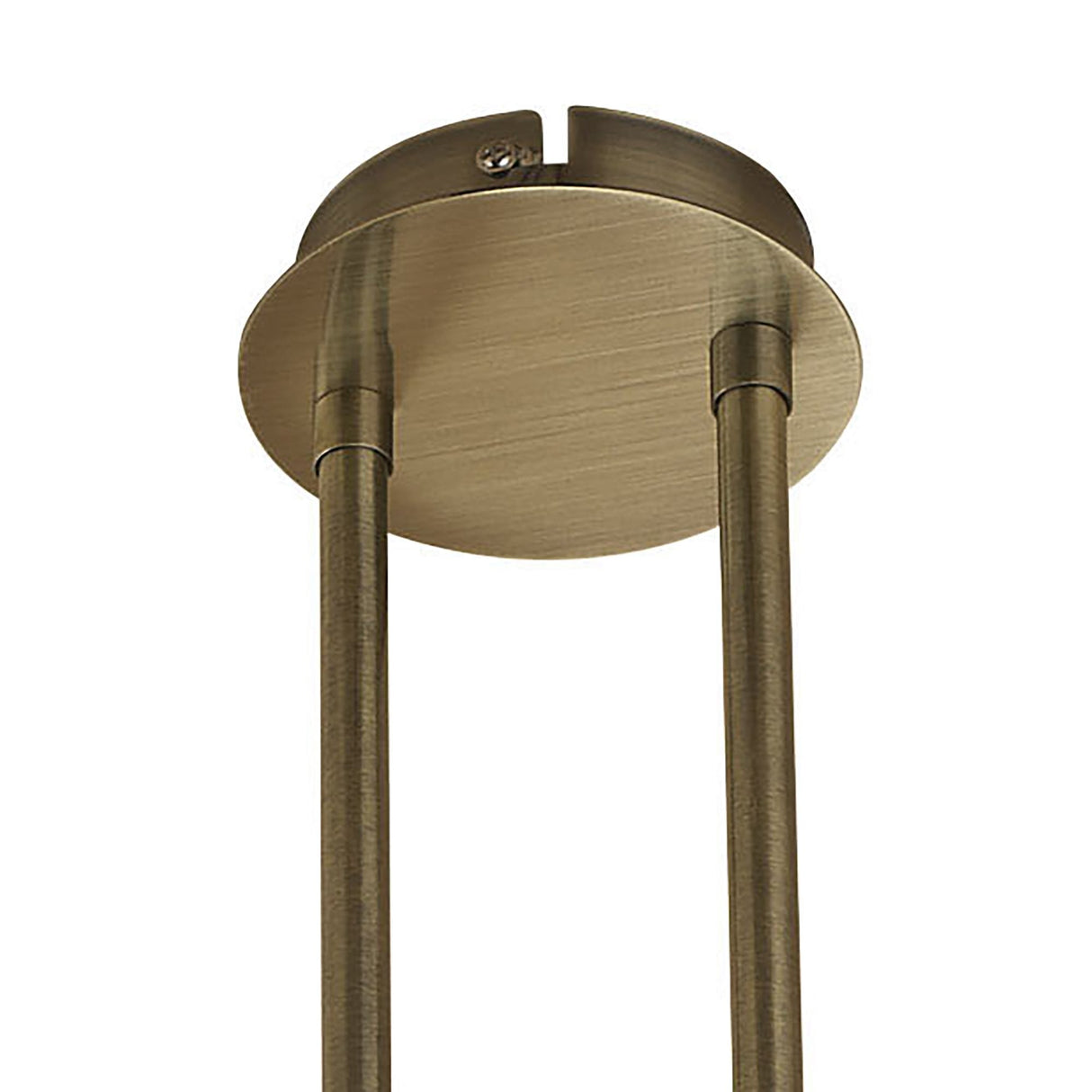 Elegant Loop Telescopic 8-Light Fixture in Antique Brass