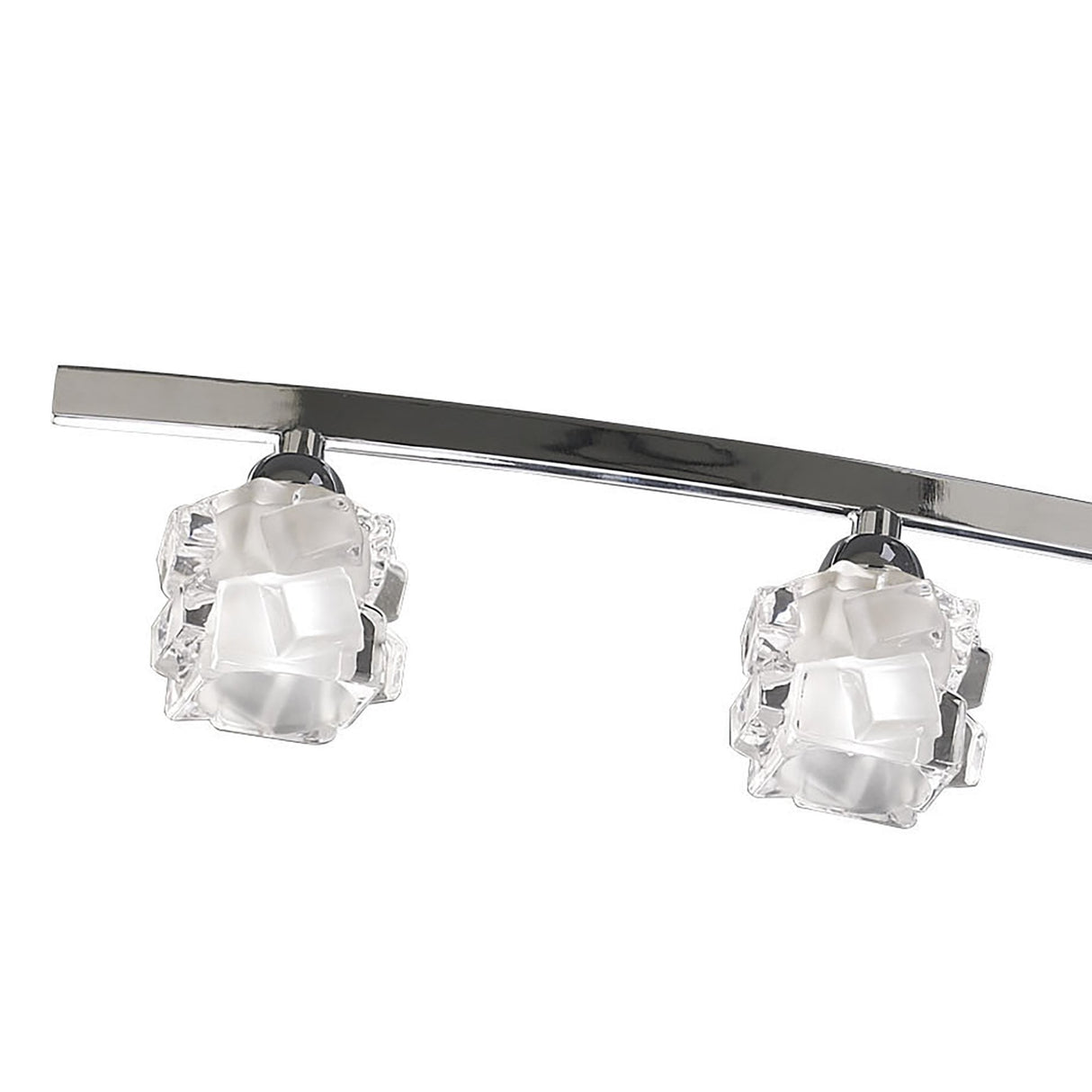 Ice Telescopic 8-Light G9 LED Chandelier in Polished Chrome