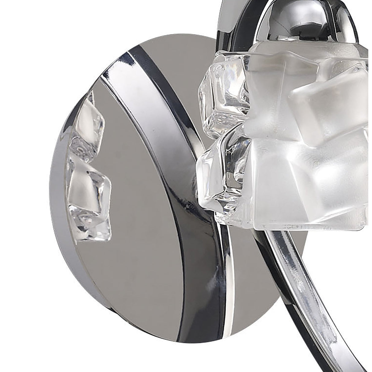 Polished Chrome Ice Wall Lamp by Santiago Sevillano Sebastia