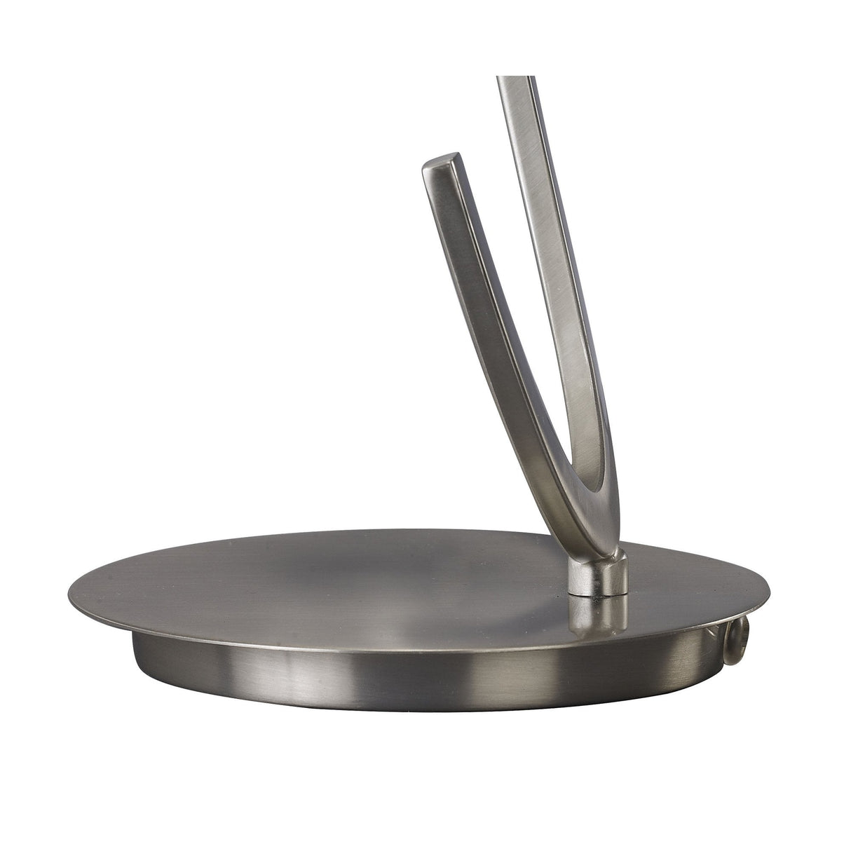 Elegant Ice Table Lamp with Satin Nickel Finish