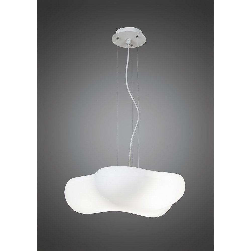 Eos Cloud-Inspired 4-Light Pendant with Opal White Shades
