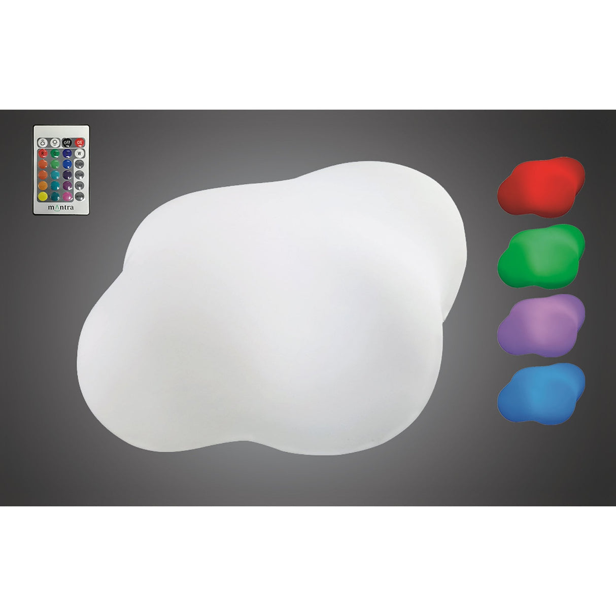 Eos Cloud-Inspired LED Table Lamp with RGB and Remote Control